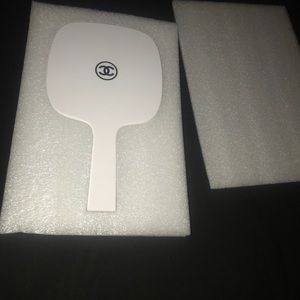 Chanel handheld cosmetic mirror - WHITE